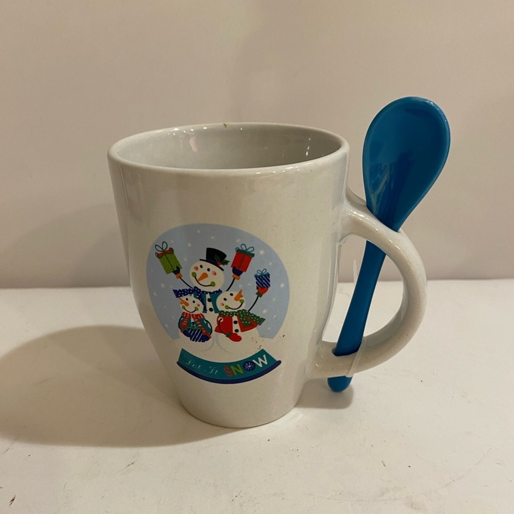 Let it Snow Coffee Mug with Spoon 8oz (KA)